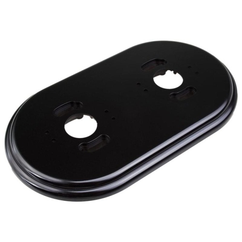 Рамка 2-м R пластик черн. | код RF1-620-23 | Bironi