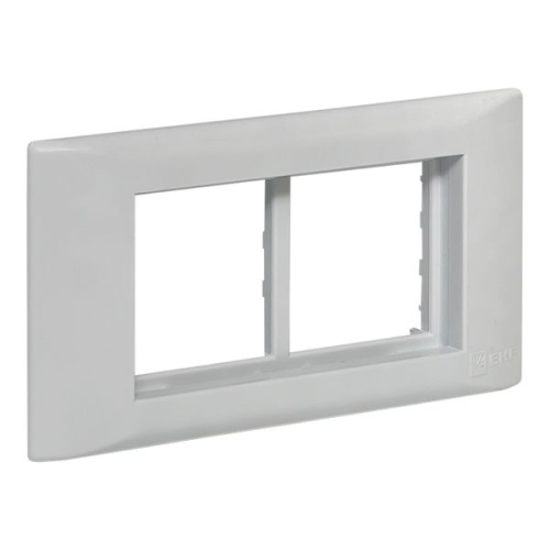 Рамка+суппорт 4 модуля (2 поста) для парапетного кабельного канала C-Line | код sup-4-105-50 | EKF фото 2