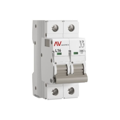 Выключатель автоматический AV-10 2P 16A (L) 10kA EKF AVERES | код mcb10-2-16L-av | EKF Выключатель автоматический AV-10 2P 16A (L) 10kA EKF AVERES | код mcb10-2-16L-av | EKF