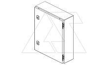 Щит моноблочный 800x800x300мм (ВхШхГ) навесной с монтажной панелью, 1 глухая дверь, 2 замка, 2 петли, RAL7035, IP66 | код DM258-830 | Tekpan