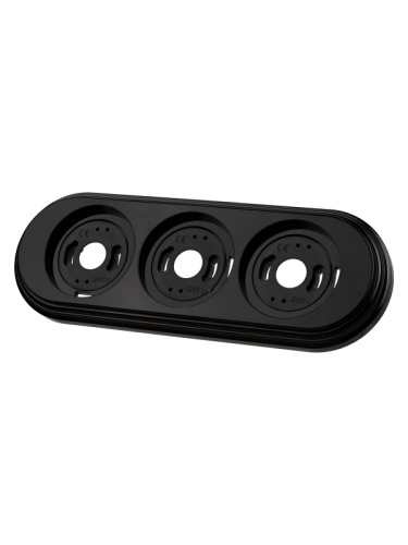 Рамка 3-х постовая черная «Виви» TDM | код SQ1820-1291 | TDM