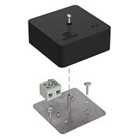 Коробка огнестойкая для кабель-канала 40-0450-FR6.0-2 Е15-Е120 RAL9005 75х75х30 (87 шт/кор) Промрукав | код 40-0450-9005-FR6.0-2 | ПРОМРУКАВ