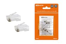 Разъем RJ-45 UTP для кабеля кат. 5Е, 8P8C в блистере (10шт) TDM | код SQ0561-0006 | TDM