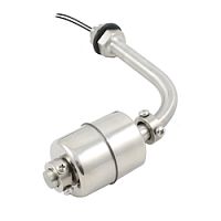 Поплавковый датчик уровня жидкости, Г-образное исполнение, -20 +120 С, соединение- резьба 3/8PF нерж. сталь, кабель 500 мм, поплавок D=45 мм нерж. сталь | код IL-BA-VH-S3/8PF-S45 | INNOLEVEL