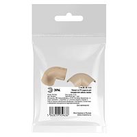 Поворот T-90-KK-30-13-B на 90 градусов для полукруглого кабель-канала бежевый 30х13мм 2шт/комплект | код Б0064954 | ЭРА