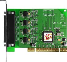 VXC-118U CR Universal PCI, Serial Communication card with 8 RS-232 ports (RoHS)Includes one CA-PC62M D-Sub connector. | код 00-06100854 | ICP DAS