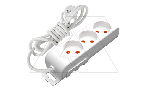 Ri-tech - Удлинитель 3x2P, нем. ст., со шторками, кабель 2x0,75мм?, 7м, белый | код 001-175-390002-07-00 | Mutlusan Ri-tech - Удлинитель 3x2P, нем. ст., со шторками, кабель 2x0,75мм?, 7м, белый | код 001-175-390002-07-00 | Mutlusan