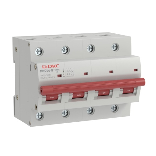 Автоматический выключатель модульный YON max типа MD125H, 10кА, 4 полюса, хар-ка C, 50А | код MD125H-4PC50 | DKC Автоматический выключатель модульный YON max типа MD125H, 10кА, 4 полюса, хар-ка C, 50А | код MD125H-4PC50 | DKC