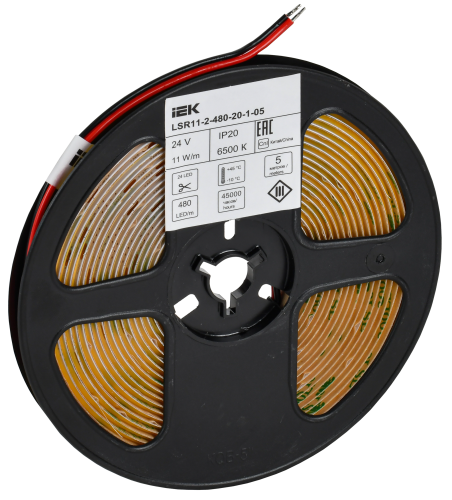 Лента LED 5м COB-480LED 11Вт/м IP20 8мм 24В 6500К IEK | код LSR11-2-480-20-1-05 | IEK фото 2 Лента LED 5м COB-480LED 11Вт/м IP20 8мм 24В 6500К IEK | код LSR11-2-480-20-1-05 | IEK фото 2