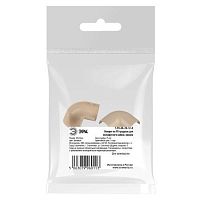 Поворот T-90-KK-20-12-B на 90 градусов для полукруглого кабель-канала бежевый 20х12мм 2шт/комплект | код Б0064979 | ЭРА