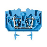 Проходная клемма, тип фиксации провода: пружинный, номинальное сечение: 2,5 мм кв., 24А, 800V, ширина: 5 мм, цвет: синий, тип монтажа: DIN 15 | код 55.703.0553.6 | Wieland