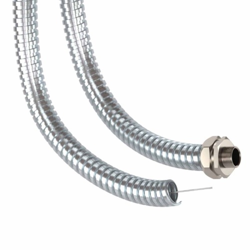 Металлорукав из оцинкованной стали с протяжкой DN 35мм, Dвн 35,0 мм, Dнар 39,5 мм, IP40, 25м | код 667R3539P | DKC фото 2 Металлорукав из оцинкованной стали с протяжкой DN 35мм, Dвн 35,0 мм, Dнар 39,5 мм, IP40, 25м | код 667R3539P | DKC фото 2