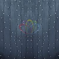 Гирлянда Дождь "ПЛЕЙ-ЛАЙТ ВОДОПАД" 2х9м (с контроллером с трансформатором) 480LED 30Вт 24В IP44 прозр. провод бел. | код 235-495 | Neon-Night