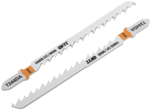 Полотна по дереву двусторонние, HCS, шлифованные под свободным углом зубья, 100/75 мм (T244DA), 2 шт. | код 40961 | FIT фото 2 Полотна по дереву двусторонние, HCS, шлифованные под свободным углом зубья, 100/75 мм (T244DA), 2 шт. | код 40961 | FIT фото 2