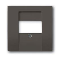 Basic 55 - Лицевая панель для аккустических и 2хUSB розеток (шато-черный) | код 1724-0-4315 | ABB