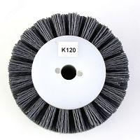 Щетка для Makita 9741, Д100x120x12,7+2 отв, ворс полимер-абразив P120 по дереву (1-096) | код 411.912-3901 | OSBORN