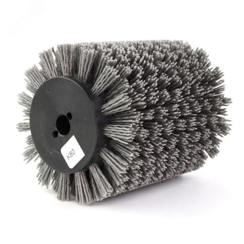 Щетка для Makita 9741, Д100x120x12,7+2 отв, ворс полимер-абразив P80, черный корпус по дереву (1-172) | код 411.912-6711 | OSBORN