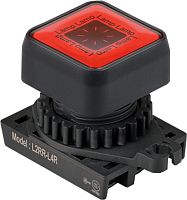 Световой индикатор L2RR-L4RD, квадратный ?30мм цвет красный 12...24В пост./ 50-60Гц, монтажное отверстие ?22/25мм | код A8026-A5550009690 | РЕЛЕ И АВТОМАТИКА