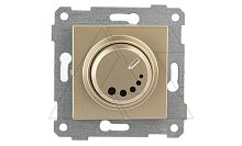 Rita - Светорегулятор (RC) с подсветкой, поворотный, 325 Вт, золото доре | код 2200-447-0285 | Mutlusan