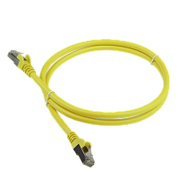 Патч-корд LANMASTER LSZH SFTP кат.6A, 2.0 м, желтый | код LAN-PC45/S6A-2.0-YL | LANMASTER