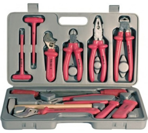 Набор инструмента диэлектрический 1000 В ''НИЗ'' № 5а, 13 предметов | код 65312 | FIT