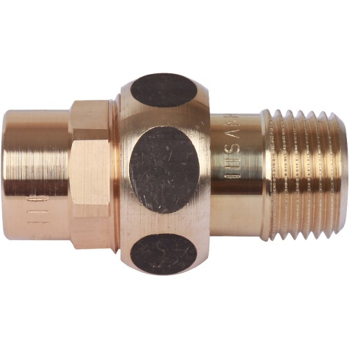 Сгон с плоским уплотнением бронза пайка 15 х 1/2' НР, модель 4331g (143311512) | код RG008TBBO5TIMU | Sanha