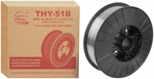 Проволока сварочная флюсовая THY-51B 1.2 мм (катушка 5 кг) | код 81768 | Bridge