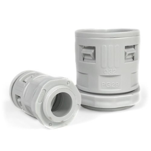 Муфта вводная для гофрированных труб серая ВМ-ГТ-25 Промрукав | код PR08.3270 | ПРОМРУКАВ Муфта вводная для гофрированных труб серая ВМ-ГТ-25 Промрукав | код PR08.3270 | ПРОМРУКАВ