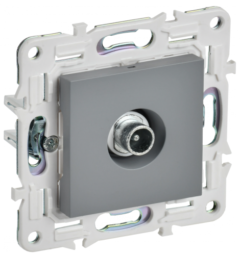 SKANDY Роз. TV проходная SK-A17Gr сер. IEK | код SK-A10-P-K03 | IEK