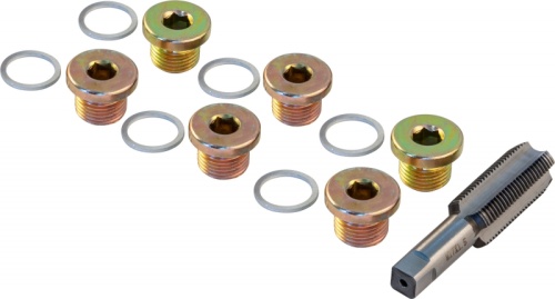 ODPRK1715 Набор для восстановления резьбы сливного отверстия поддона M17х1.5, 7 предметов | код ODPRK1715 | Thorvik ODPRK1715 Набор для восстановления резьбы сливного отверстия поддона M17х1.5, 7 предметов | код ODPRK1715 | Thorvik