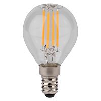Лампа светодиодная филаментная LED STAR CLASSIC P 40 4W/827 4Вт шар 2700К тепл. бел. E14 470лм 220-240В прозр. стекло OSRAM | код 4058075068377 | LEDVANCE