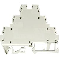 Проходная клемма, тип фиксации провода: винтовой, номинальное сечение: 2,5 мм кв., 24A, 400V, ширина: 6 мм, цвет: серый, тип монтажа: DIN 35 | код 57.503.8855.0 | Wieland