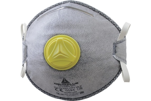 Респираторная маска FFP2 с угольным слоем М1200VWC упаковка 10 шт. | код. M1200VWC | Delta Plus