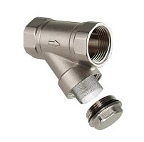 Фильтр латунь внутр./внутр. резьба 1/2дюйм х45град. еврослот никель | код 41133 | RTP