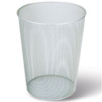 Корзина для бумаг, 9 л, металлическая, серебристая, BRAUBERG Germanium, 231959 | код 231959 | BRAUBERG