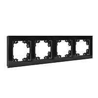 Афина рамка стеклянная четырехместная универсальная, графит (еврослот) | код 2257 | Universal
