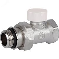 Клапан запорно-балансировочный прямой 1/2' (с дополнительным уплотнением) | код SVL-1176-100015 | STOUT