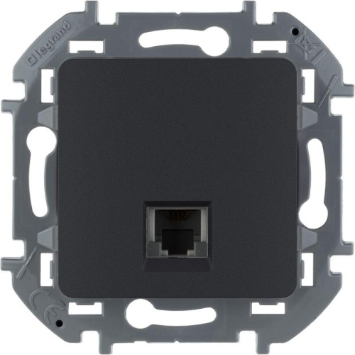 Телефонная розетка RJ11 INSPIRIA антрацит | код 673823 | Legrand