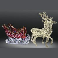 Фигура олени с санями NEON-NIGHT | код 503-112 | NEON-NIGHT