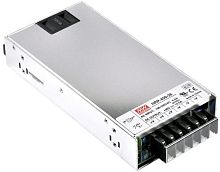 Источник питания AC-DC, 450Вт, вход 85…264В AC, 47…63Гц /120…370В DC, ККМ, выход 15В/0…30A, рег. вых=13.5…18В, доп. выход 5В/0…0.3А, изоляция 3000В AC, в кожухе 218х105х41мм, -30…+70С | код HRPG-450-15 | MeanWell