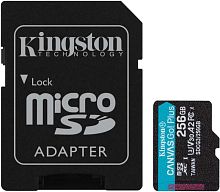 Флеш карта microSDXC 256GB Kingston SDCG3/256GB Canvas Go! Plus + adapter | код 1396654 | Kingston