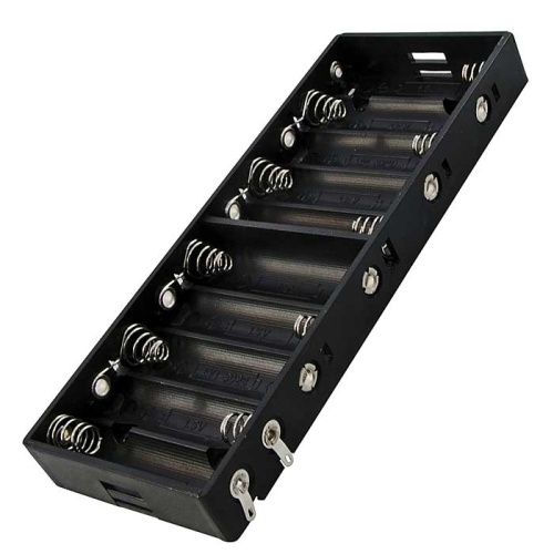 Батарейный отсек RUICHI BH3101 AA 10x1, открытый | код 80101 | Ruichi