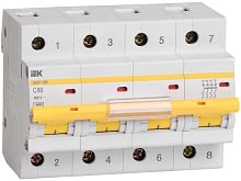 Автоматический выключатель ВА47-100 4Р 35А 10кА С | код MVA40-4-035-C | IEK 
