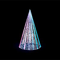 Декоративная 3D фигура Ель цветная | код 501-477 | NEON-NIGHT