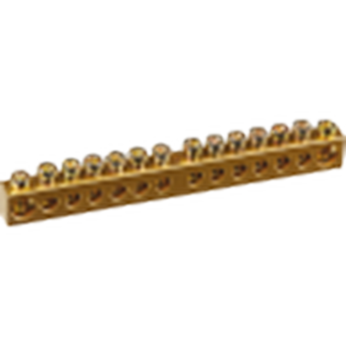 Шина нулевая 8х12мм 14/1 (14групп/крепеж по центру) (71150) | код 17286 | Navigator Group