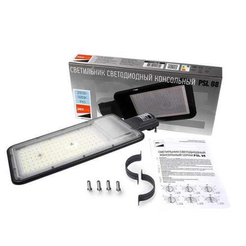 Светильник светодиодный консольный ДКУ-200Вт 5000К 22000 Лм IP65 серый 3 года гарантии Jazzway | код 5045866 | JazzWay фото 7
