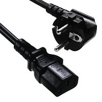 Силовой кабель, Евро - вилка, U=125VAC/10A, Изоляция 2500VAC, 180 см | код YP22+YC12 | MeanWell