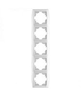 Рамка 5-мест вертикальная белый ( 10 шт. ) Carmen Viko | код 90571005 | VIKO