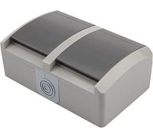 БлокОП2розеткигоризонт.INDUSTRIALсзаземл.керамикаIP54сер. | код KR-78-0614 | Kranz