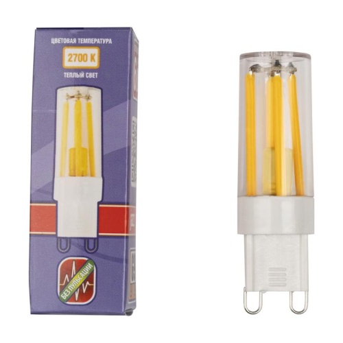 Лампа светодиодная филаментная LED G9 PRO 6w  2700K теплый 500Lm 230V Jazzway | код 5062610 | JazzWay фото 3